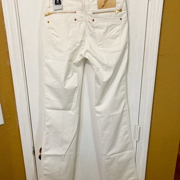 Montecore women's 40 IT double zipper back pocket long fit trouser pants 28x36 - Picture 2 of 8